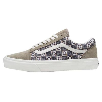 Old Skool Geo Trek Low Top Skateschuhe Unisex Skateschuhe Grau Weiß VN0007NTOLV