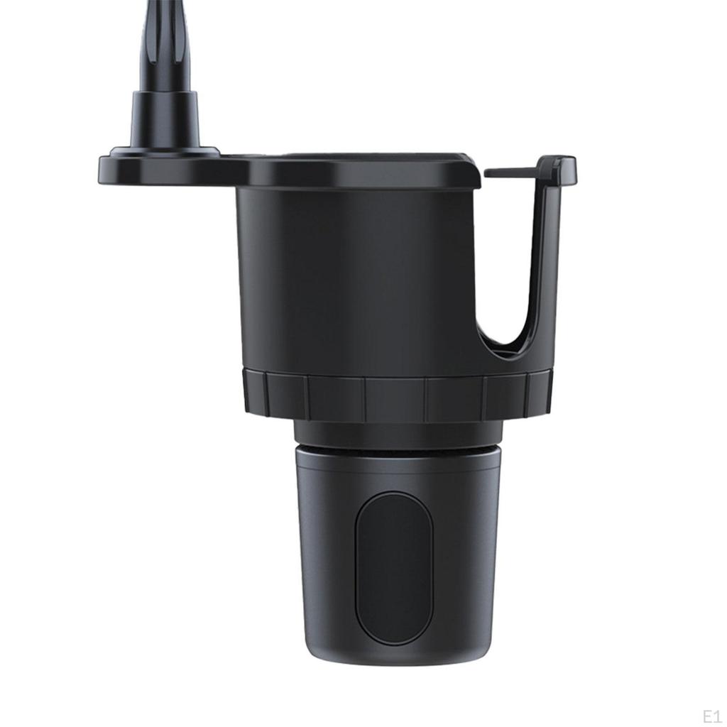 Car Cup Holder Phone Mount 2 In 1 for 4-7inch with 360° Rotation Gooseneck Sturdy Smartphone