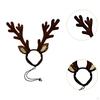 Christmas Reindeer Dog Headband Antlers Xmas Hair Loop Classic Elk Headwear for