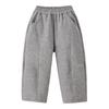 Girls' Fleece-Lined Sweatpants: Warm, Thick, Versatile Autumn/Winter Pants for Big Kids