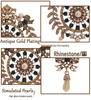 Vintage Baroque Bow Rhinestone Brooch Pin