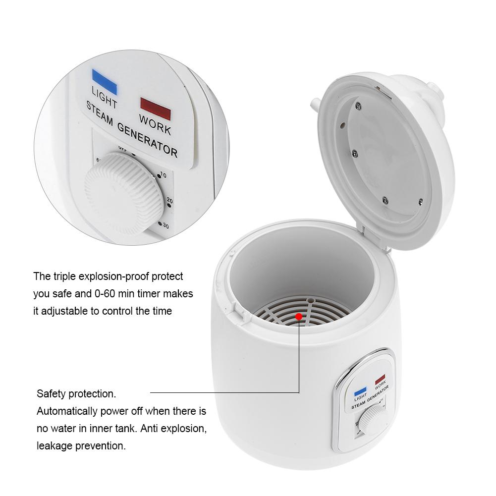 1.5L Sauna Steamer Portable Pot Machine Home Personal Spa Indoor Body Slimming Therapy