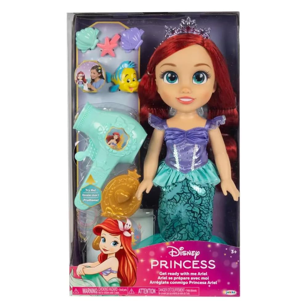 

Disney Princess Frozen Hair Care Set with Hair Dryer, Hair Brush, and Styling Accessories for Toddlers