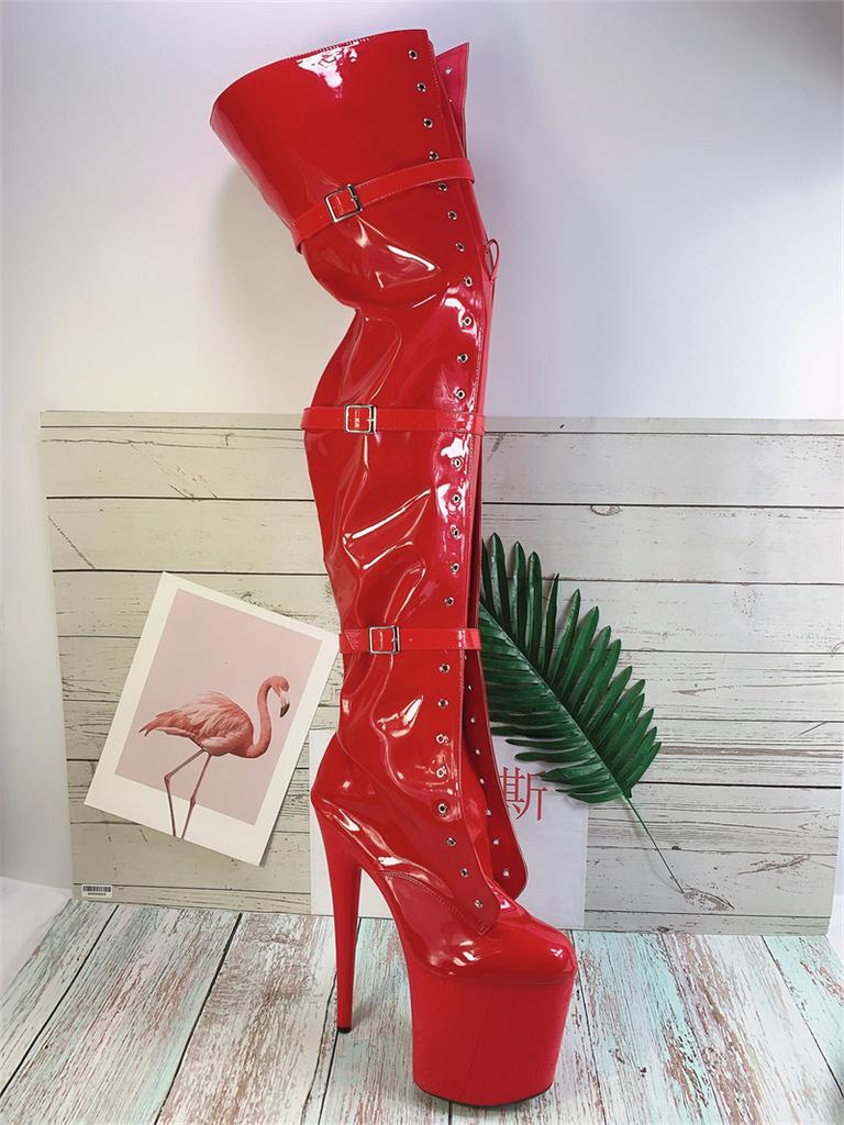 2025 New Direct Sales Spring and Autumn Artificial Wool Average Size Viscose Shoes Red Elastic Women's Tall Tube Round Head Fashion Boots