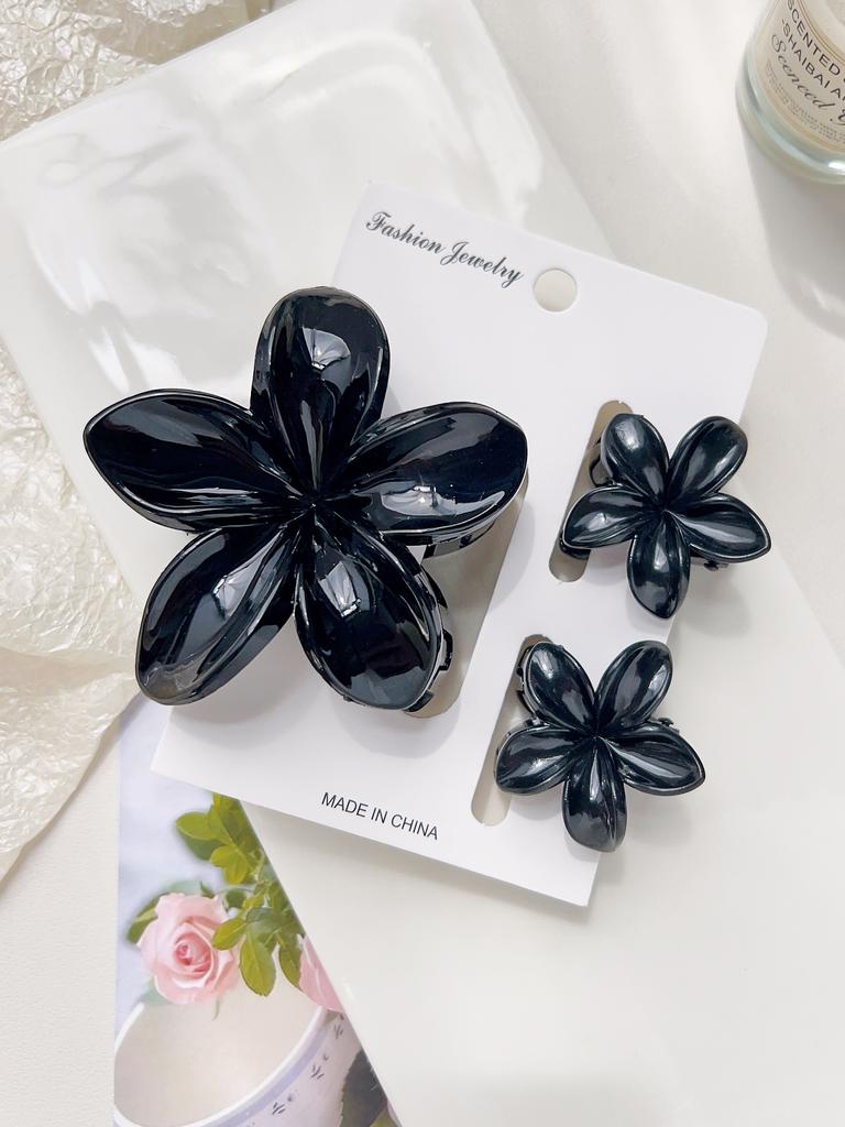 4 Stück Niedliche Blume Bananen Haarspangen für Dickes Haar, Starker Halt Rutschfest, Hawaiianisch, Haarschmuck für Frauen Mädchen Urlaubsgeschenk