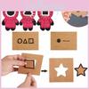 Game Round Squid Six Invitation Card Pop It Simple Dimple Stress Toys Reliever