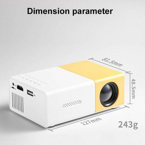YG300 HD Mini Portable Projector - Compact Cinema for Indoor/Outdoor Use