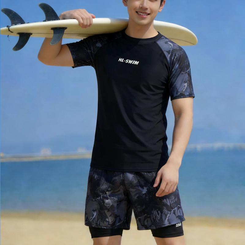 

Men s Quick-Dry Two-Piece Swim Set for Teens & Youth 150 (suitable for 100-110 kg)