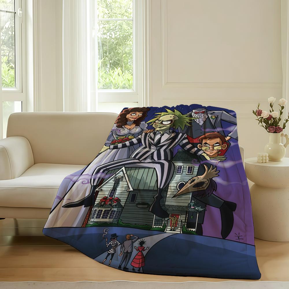 Horror movie B-beetle J-Juice Blanket For Sofa Office Bed Plane Travel Sleep Read Relax Camping Soft And Warm