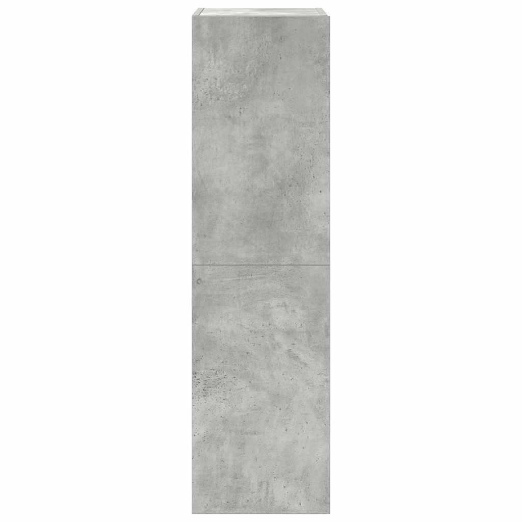 4 piece TV cabinet set concrete grey particleboard