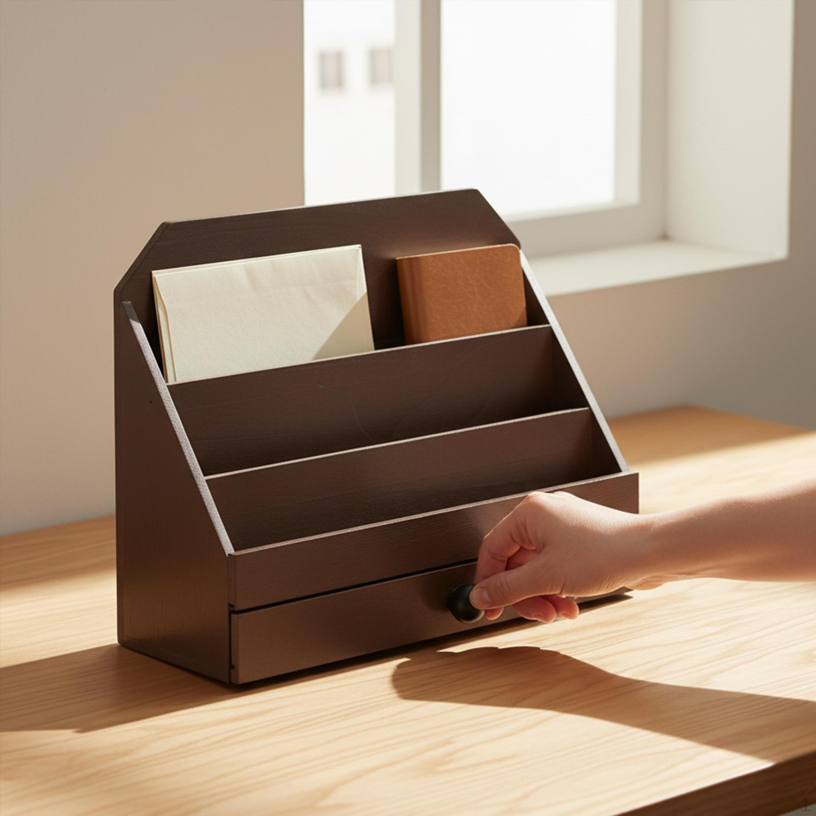 

Display Organizer, Shelf, Stand for Craft Market. коричневый
