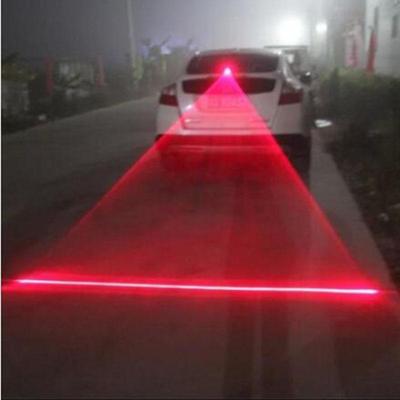 Lampes Laser Anti-Collision pour voiture, 1 pièce, feu arrière de freinage automatique, voyant d'avertissement de stationnement de voiture, feu antibrouillard LED 12V