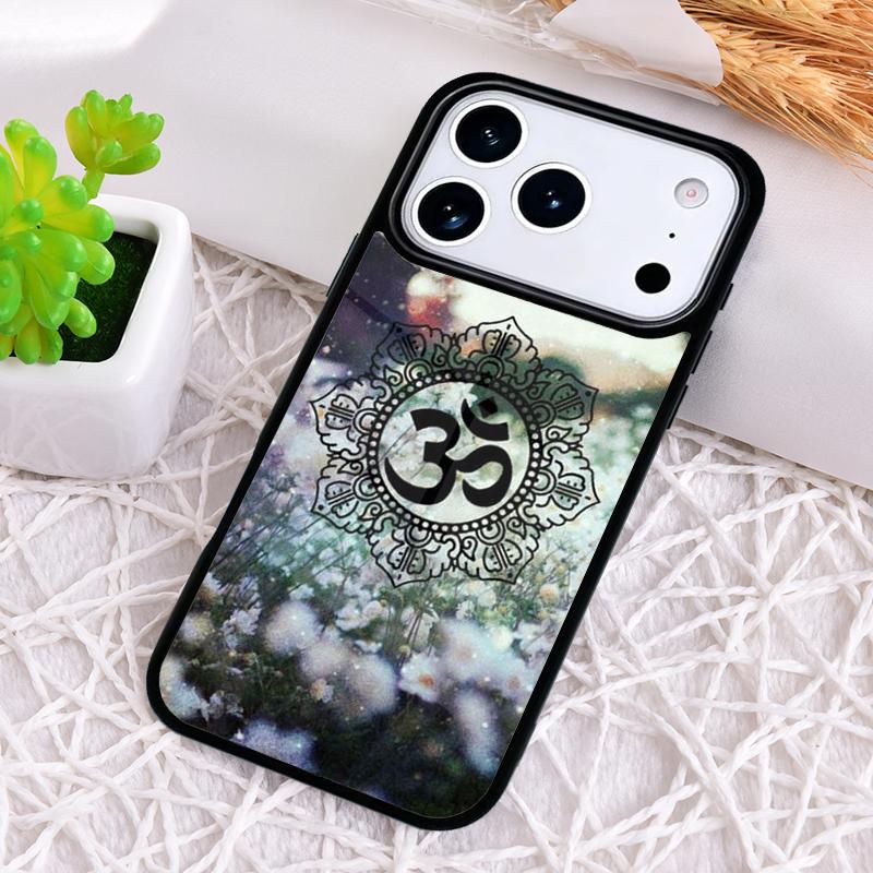 

Aum Om Namaste Symbol Zen Yoga Phone Case for iPhone 17 Air 16 15 11 12 14 13 Pro Max Shockproof Cover iPhone 15 Pro