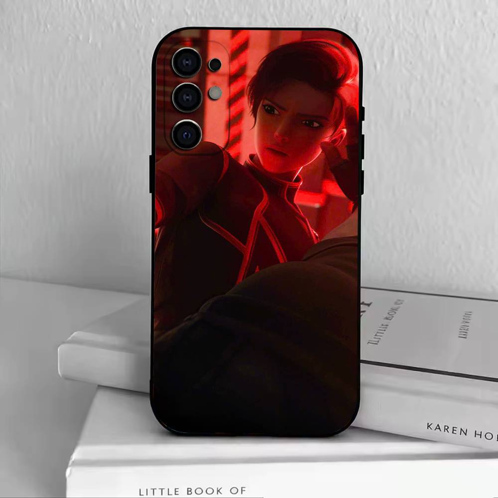 L-Ling Cage Phone Case For Samsung S25,S24,S21,S22,S23,S30,Ultra,S20,Plus,Fe,Soft Silicone Black Cover