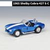 1:36 Ford Shelby Cobra 427 S/C 1965 Alloy Sports Car Model Diecast Metal Toy Classic Model Pull Back Simulation Children