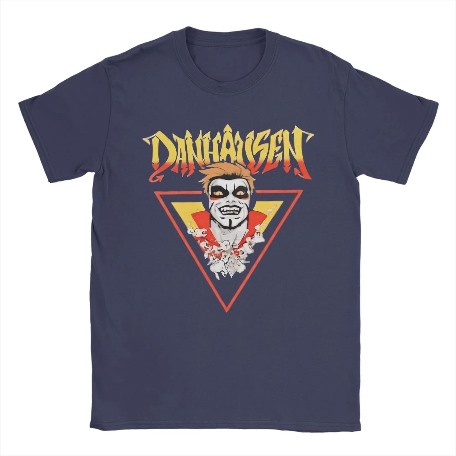 Danhausen Wrestler T Shirts for Unisex Cotton Vintage T-Shirt Crewneck Tees Short Sleeve Clothes Plus Size S