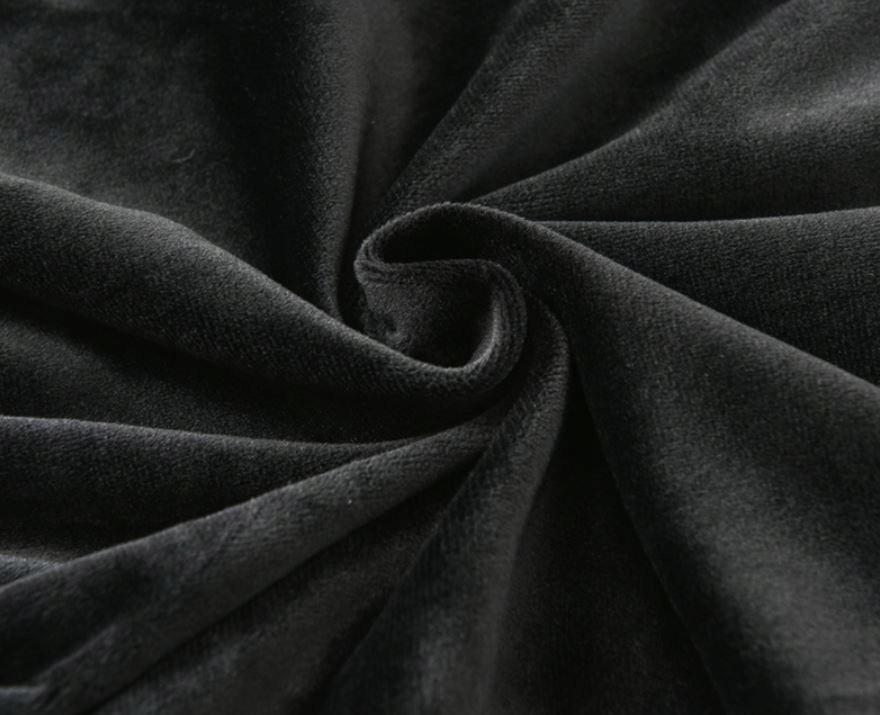 Scandinavian Chair Cover, Thick Black Velvet