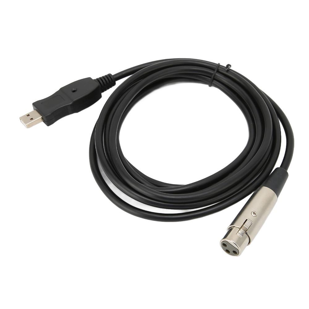 9.8ft Microphone Converter Cable Plug and Play Studio Audio Mic Connector  PC / Laptop Audio
