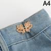 New Bowknot Button Adjuster For Pants And Skirts Waist Tightener Adjustable Waist Buckle For Jeans No Sewing Required