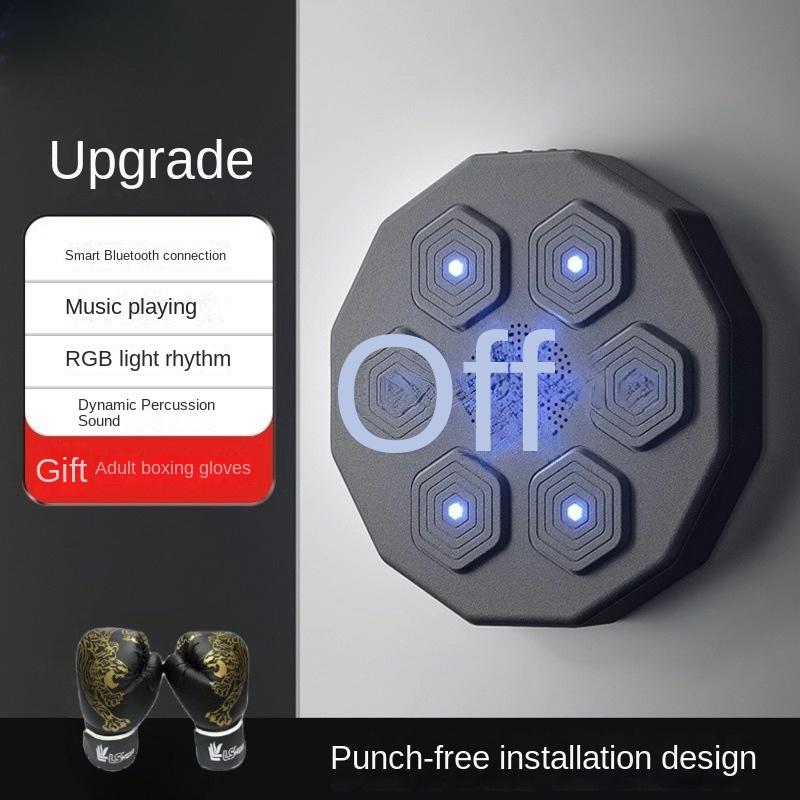 Smart Music Boxing Target Fitness Home Adult and Children Boxing Wall Target Bluetooth Wireless Boxing Machine Decompression Training