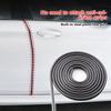 2/5M Car Door Anti Collision Strip with Steel Disc Bumper Trim Edge Scratch Protector Strip Sealing Guard Styling Car Decor