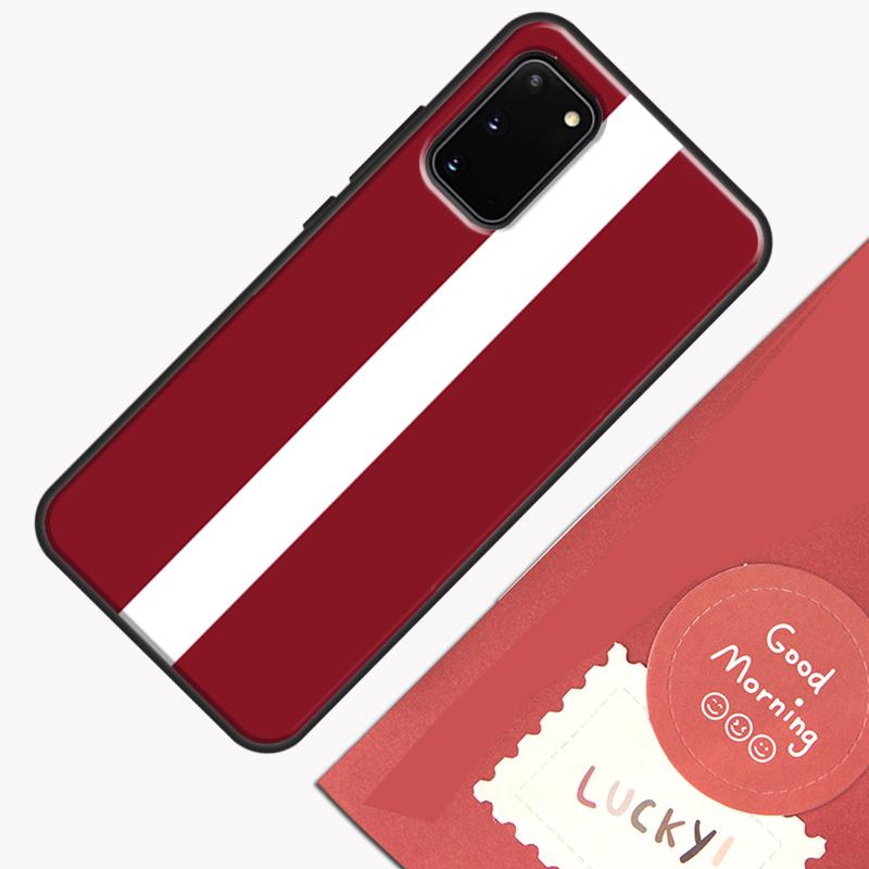 Latvia Flag Phone Case For Samsung Galaxy S25 Ultra S20 S21 S22 S23 S24 S9 S10 Plus S24 FE Cover Shell