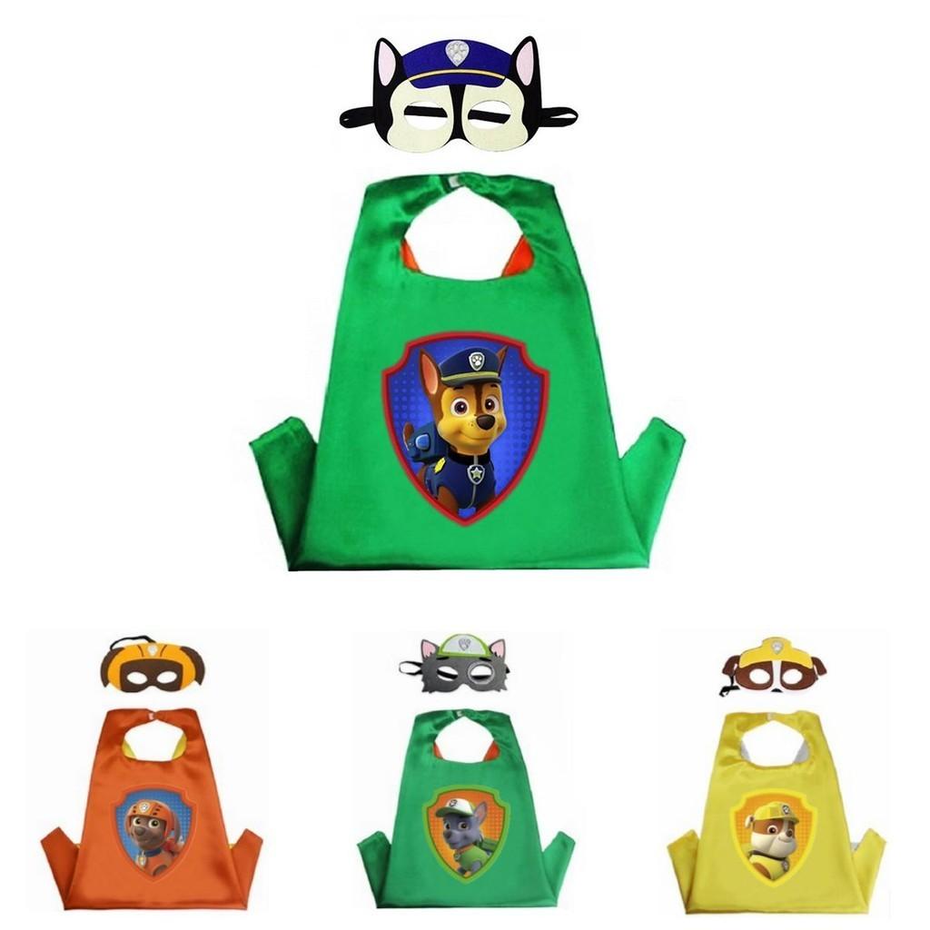 Eye-catching Paw Patrol Cloak And Mask Cosplay Costume For Kids' Fancy Dress Parties