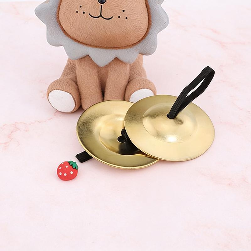 1 Pair Finger Cymbals Belly Dance Finger Bowls For Orff Percussion Instruments