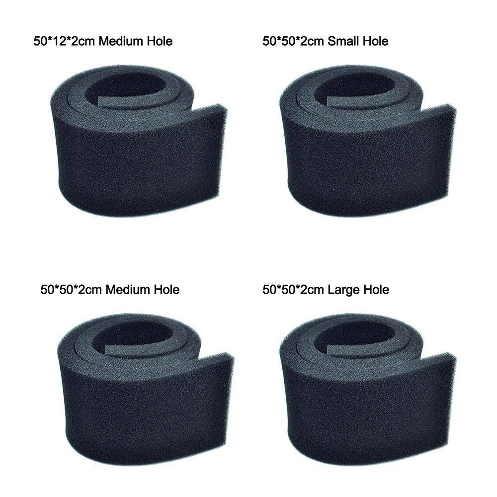Multi Sizes Black Filtration Foam Thickened Design Long Use Time Sponge Pad Skimmer 50*12*2cm/50*50*2cm
