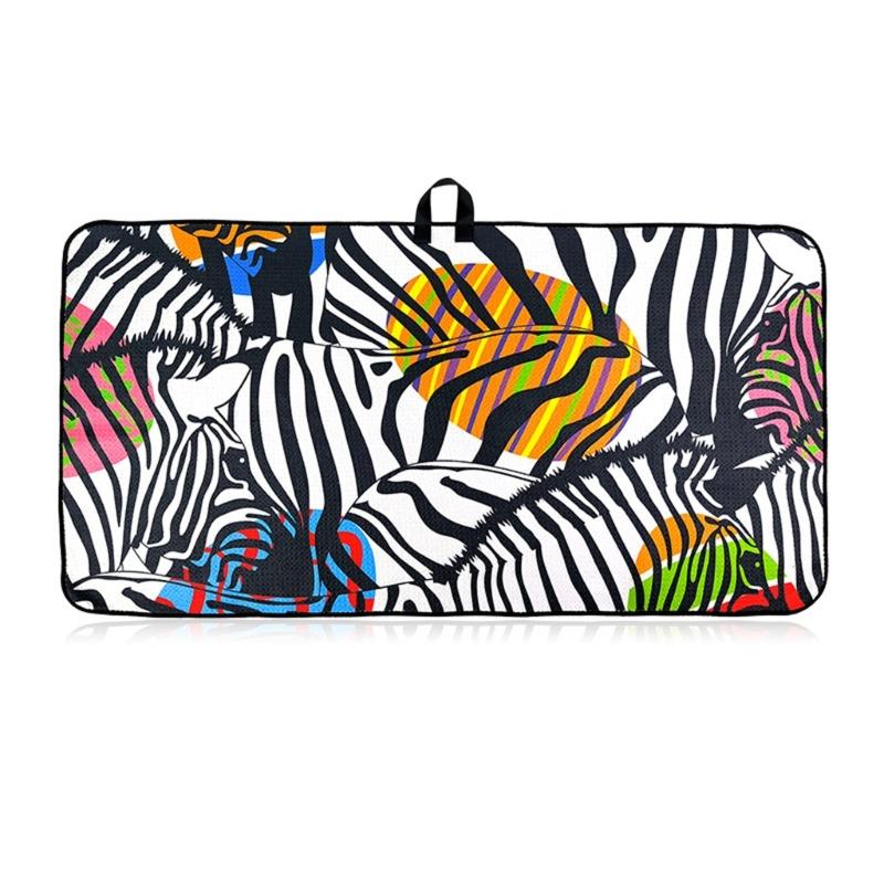 

Large Microfiber Absorbent Sports Towel Soft Absorbent Golf Cleaning Towel Printed Pattern Outdoor Golf Towel Easy to Use 1