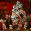 12/24/36pcs Cute Gingerbread Man Ornaments Xmas DIY Cartoon Christmas Tree Pendant Wooden Modern Crafts Christmas Ornaments