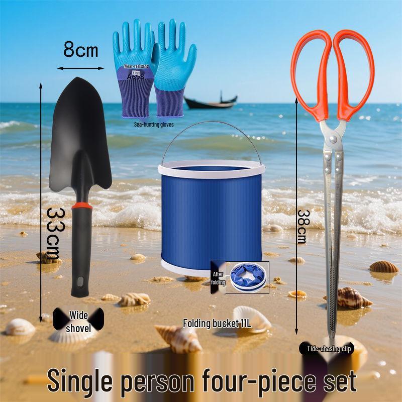 Tide-Chasing Clam & Crab Digging Rake Set: Dual-Use Beach & Garden Tool