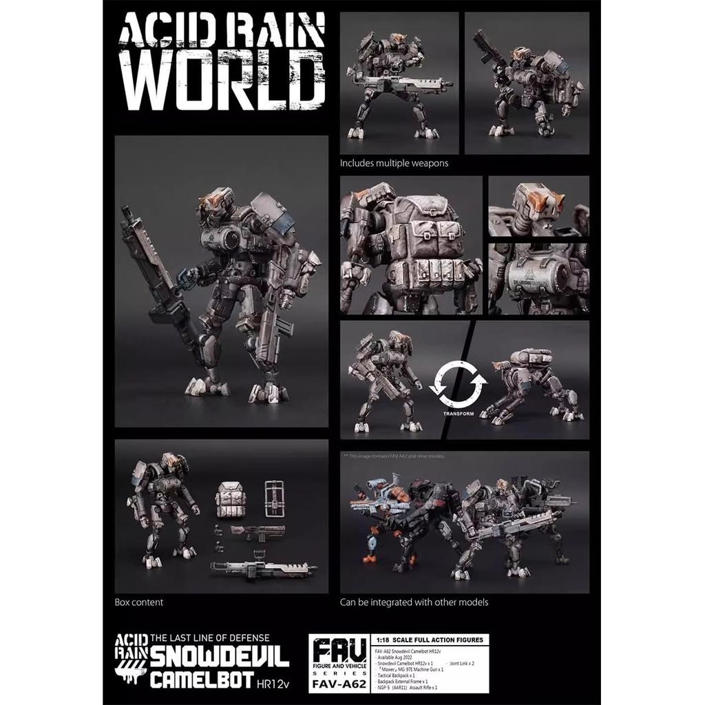 HiPlay TOY ALLIANCE Scale ACID RAIN Snow Devil Camelbot HR12v Action Painted and Finished 1/18 FAV-A62 Figure,