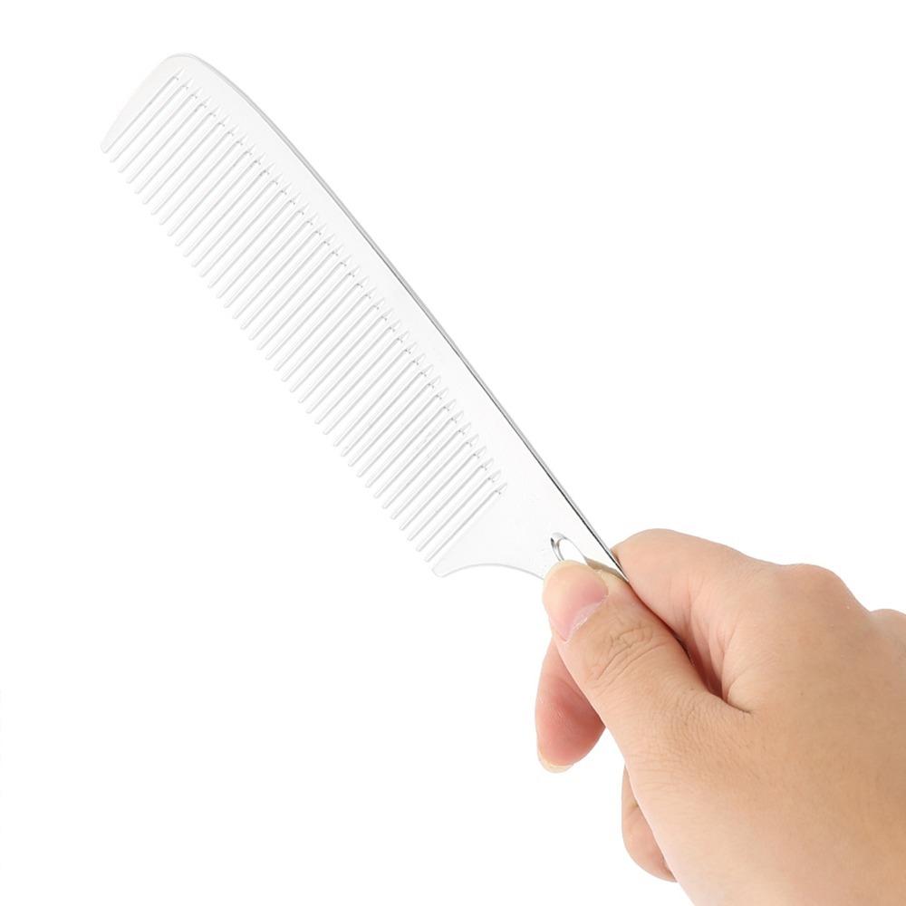 Aluminum alloy Hair Comb Fine Tooth Space Aluminum Comb Beauty Tool Anti Static Comb Home Salon