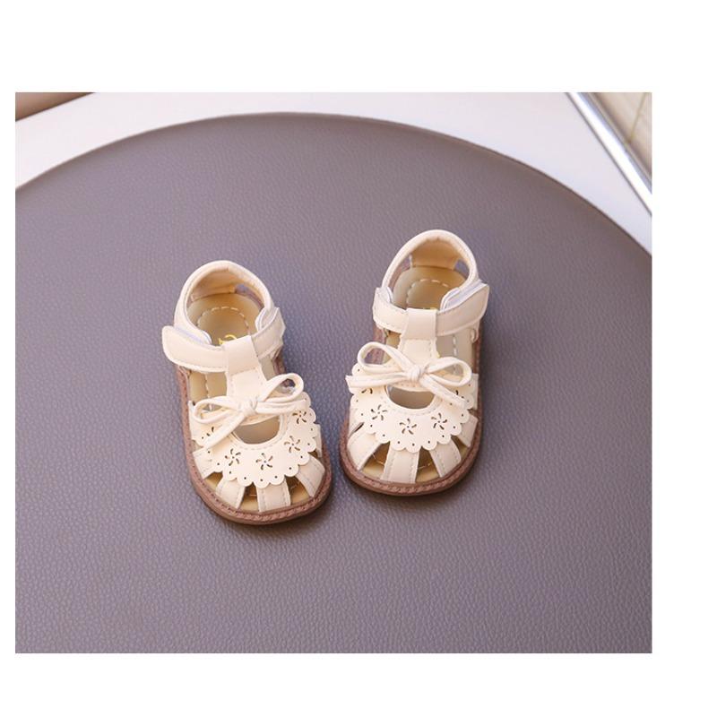Girls' Princess Hollow-Out First Walkers Anti-Kick Baby Sandals for Toddlers Beach Shoes Girl's Dress Shoes