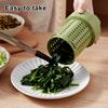 Vegetable Water Spinner Hand-Crank Processor Efficient Multi-Purpose Kitchen Tool Draining Bowl Mini Food for Salad Yogurt