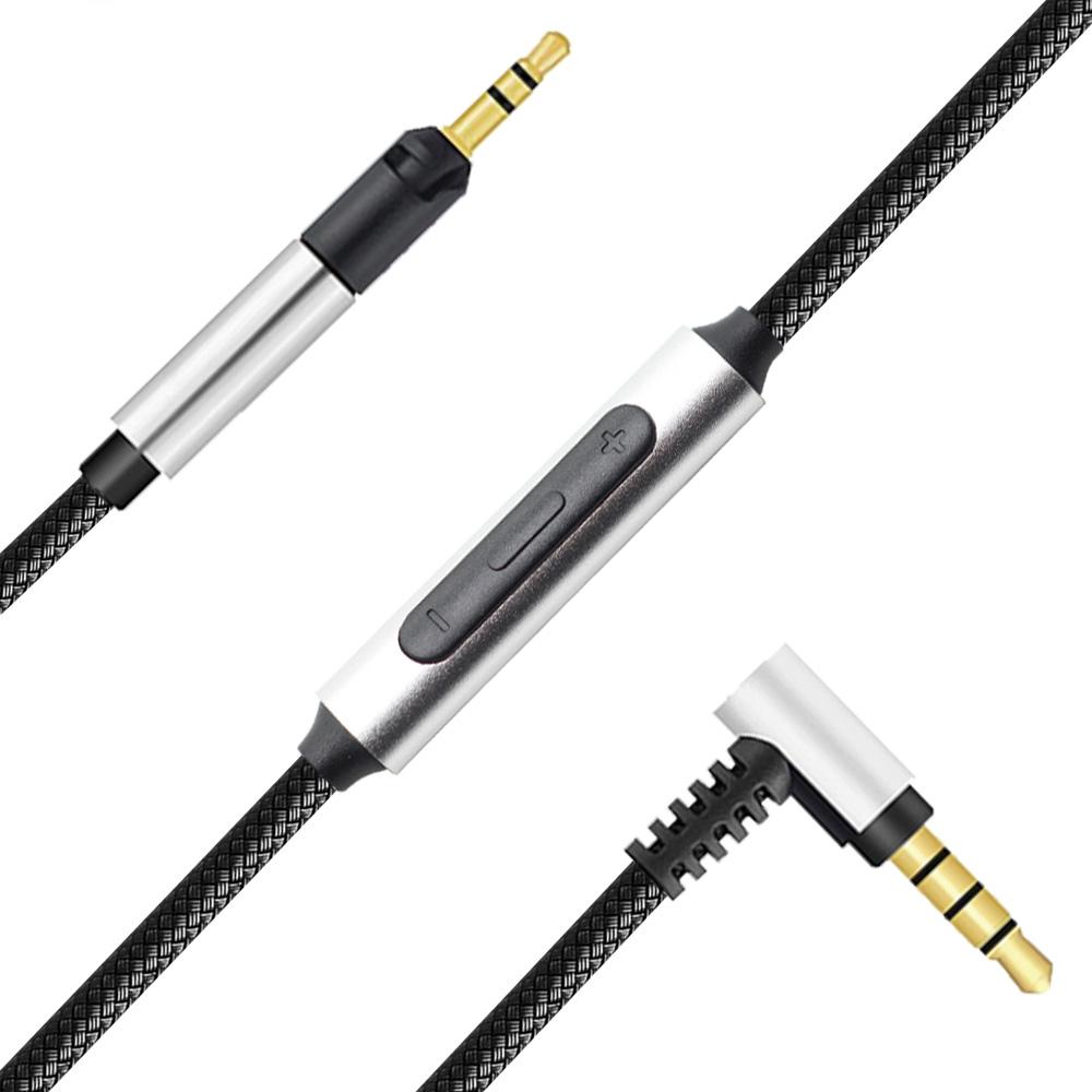 Audio Cables for Sennheiser HD560S HD620S HD400 PRO HD599 HD569 HD598 HD505 Headphone Cable Replacement Cords With Mic RemoteGood Product