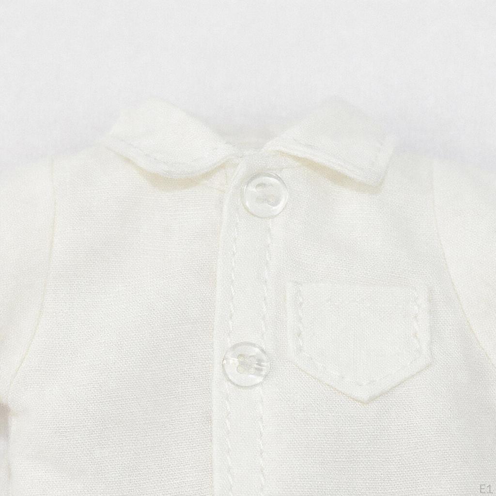 1/12 Scale Figure Short Sleeved Shirt Costume, Miniature Handmade Doll Clothes for 6" Model