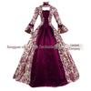 6-farbiges viktorianisch-gotisches Prinzessinnen-Ballkleid Kostüm für Halloween