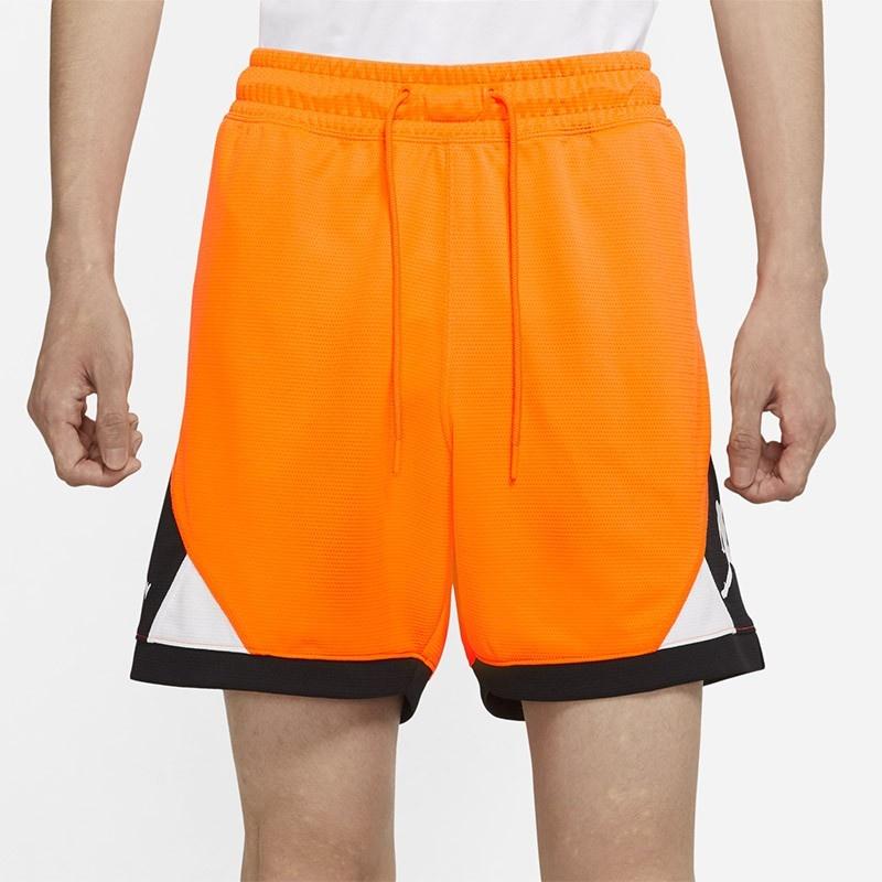 Air Jordan Dri-FIT Basketball Sports Training Splicing Shorts Orange Men's CV3087-803