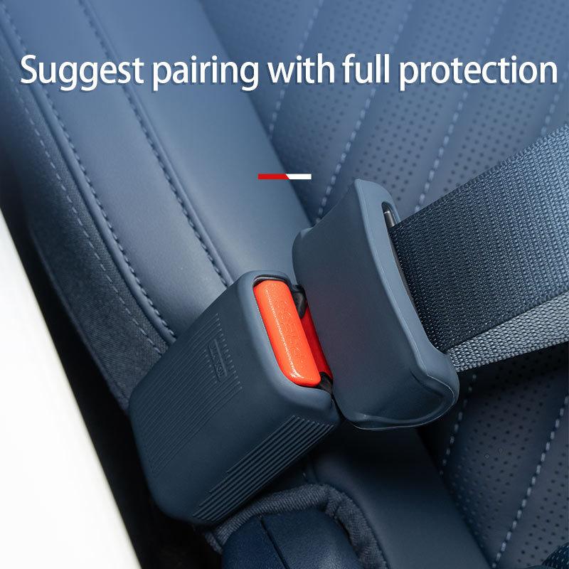 For ZEEKR 001 ZEEKR X Seat belt with silicone protective cover Scratch resistant and silent Seat belt accessories