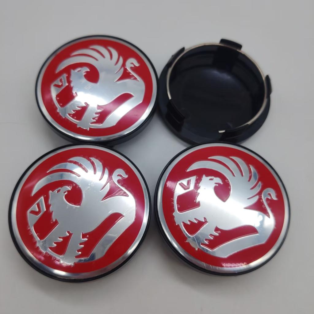 4Pcs/set 58mm With Vauxhall VXR Sticker Car Wheel Center Cap Rim Hub Caps Dustproof Cover Modification Replacement Accessories
