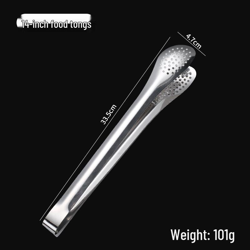 Heavy-Duty 304 Stainless Steel BBQ, Bread & Cake Tongs