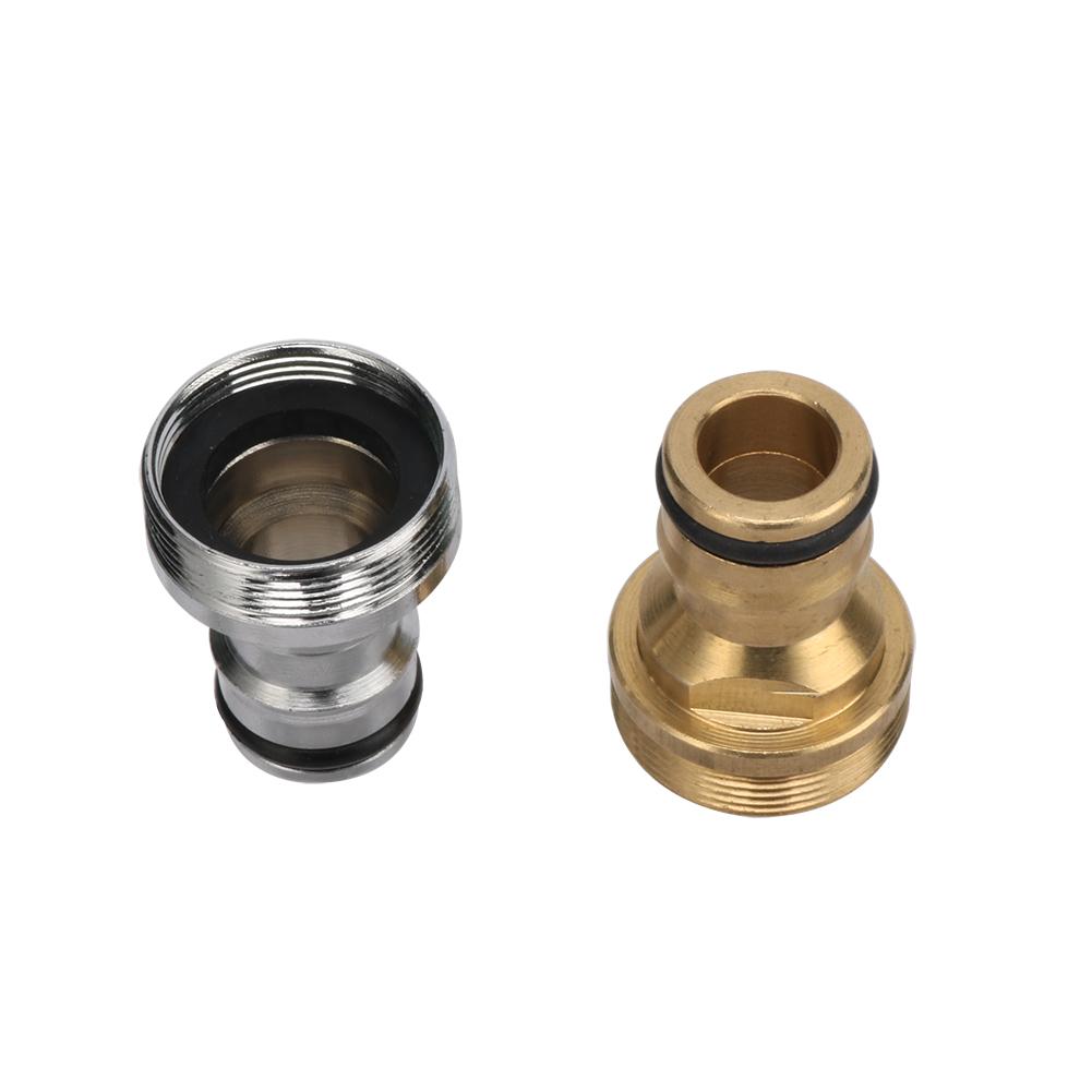 M22 To M24 Threaded Brass Quick Coupling Garden Watering Adapter Drip Irrigation Copper Hose Quick Coupling Fitting 1pcs