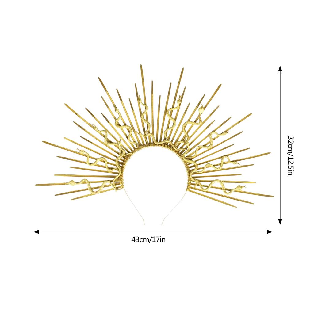 Medusa Snake Hair Band Artistic Gothic Headwear for Party Cosplay Accessory for Music Festivals Nightclubs Livehouse