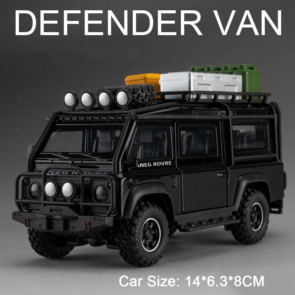 

1:Масштаб 1:32 Модель автомобиля Land Rover SV2025 Defender Игрушка Металлический корпус Резиновые шины Открывающиеся двери Модели транспортных средств Коллекционный предмет для мальчиков