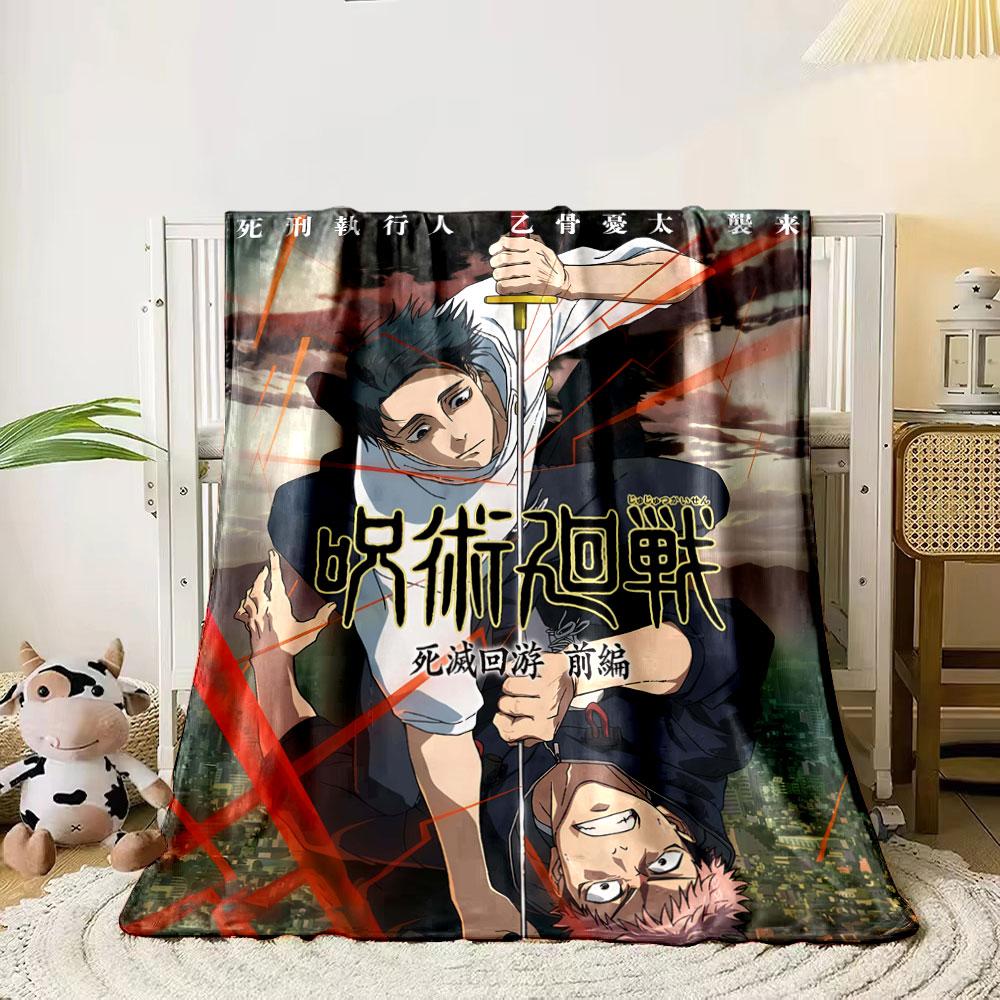 

Two characters clash with a sword in dynamic poses and intense red streaks. for all seasons blanket lunch break throw gift 80cm x 120cm