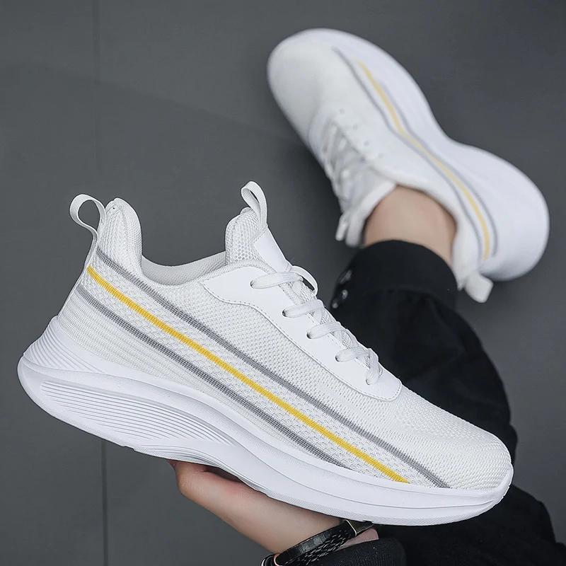 Весенние новые сетчатые мужские кроссовки для бега — фото 4