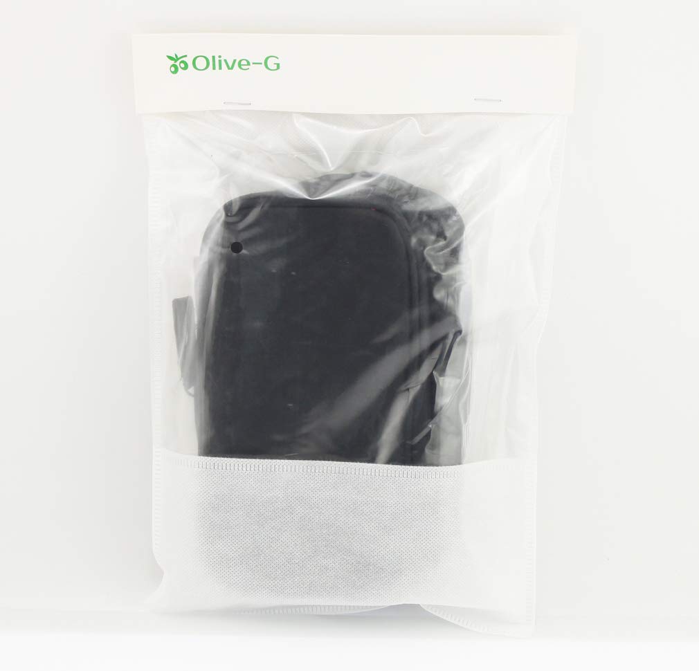 Lightweight Cosmetic Pouch with Extra Storage Black Olive-G Capacity,