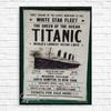 Titanic Ticketverkauf Werbung Fotos Drucke Poster Leinwand Poster Vintage Retro Wanddekoration Wandkunst Dekor für Home Bar